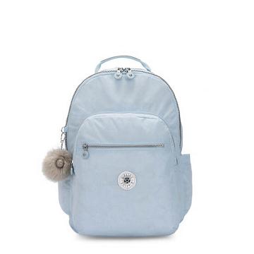 Kipling Seoul Large 15" Backpack Laptop Bags Bridal Blue | AU 1652PJ